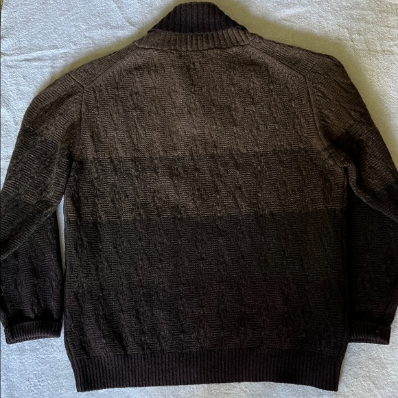 100% Himalayan Yak Shawl Collar Sweater L - Picture 6 of 6